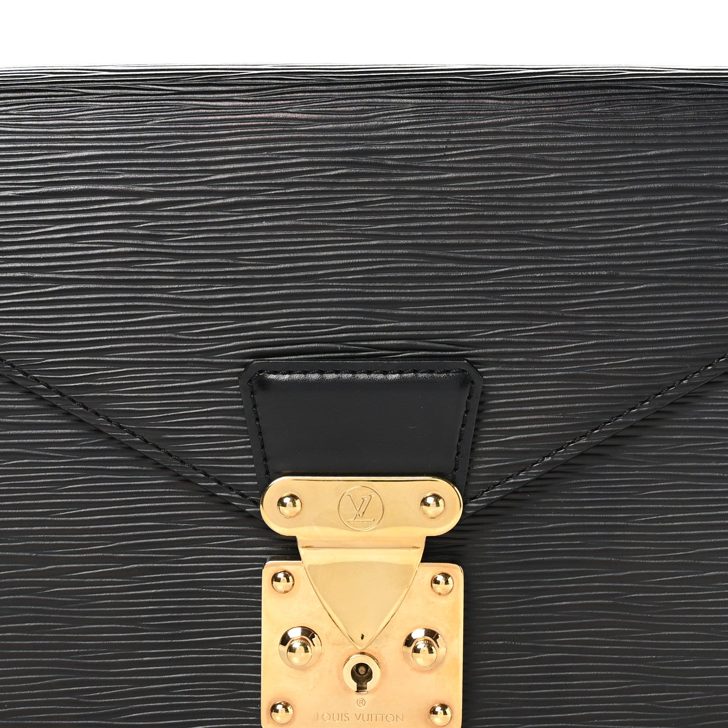 Louis Vuitton Epi Pochette Sellier Dragonne Clutch Black 8 of 10