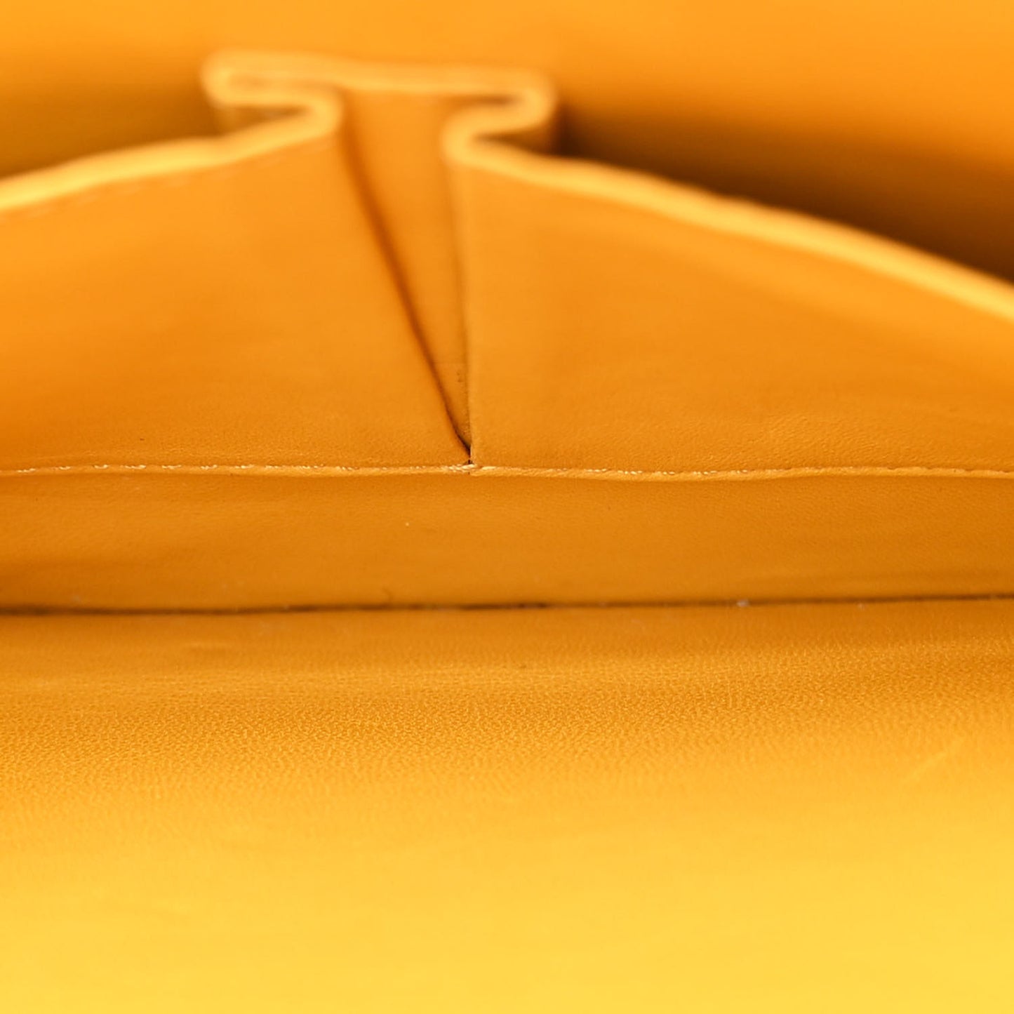 Goatskin Medium Classic Box Flap Bag Orange