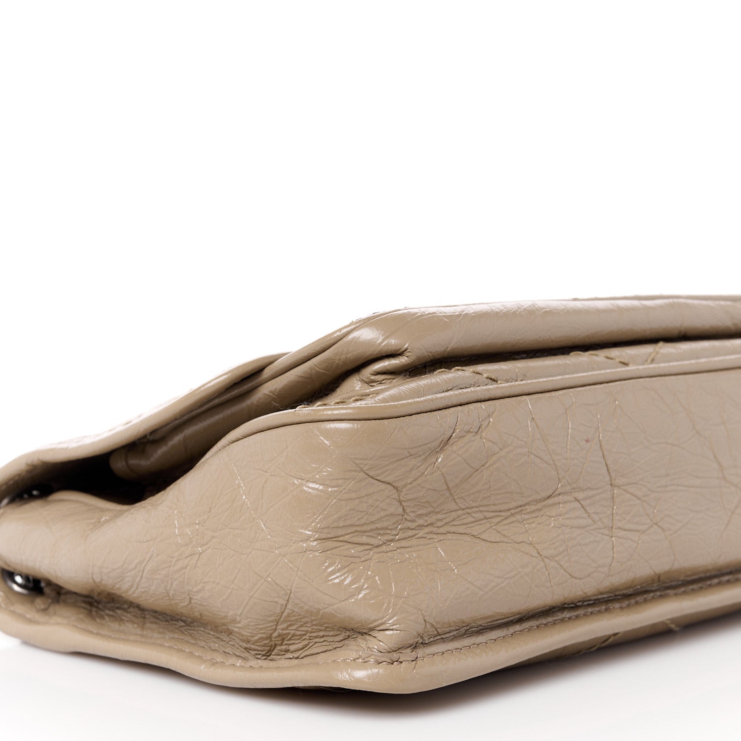 Saint Laurent Crinkled Calfskin Matelasse Monogram Baby Niki Chain Satchel Light Taupe 10 of 11