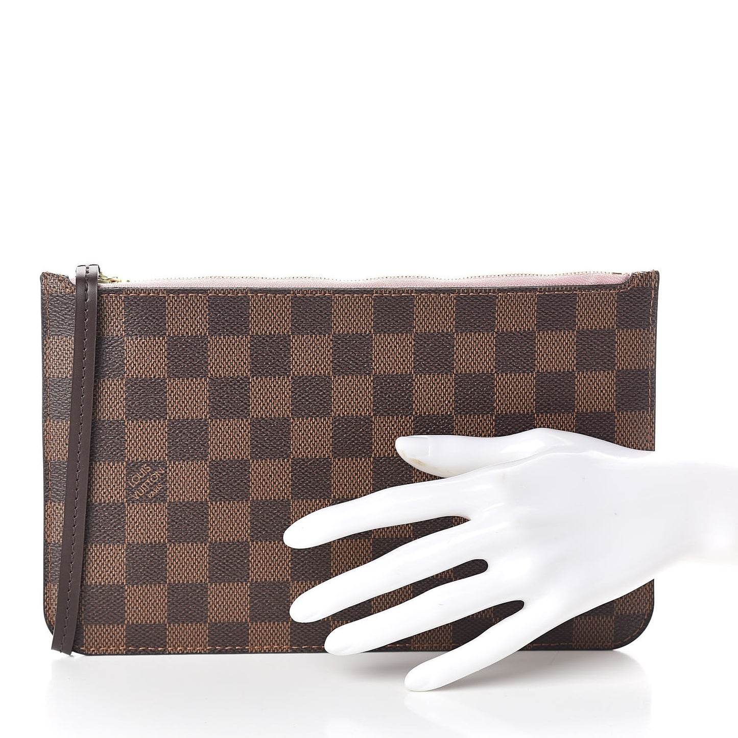 Damier Ebene Neverfull MM GM Pochette Rose Ballerine