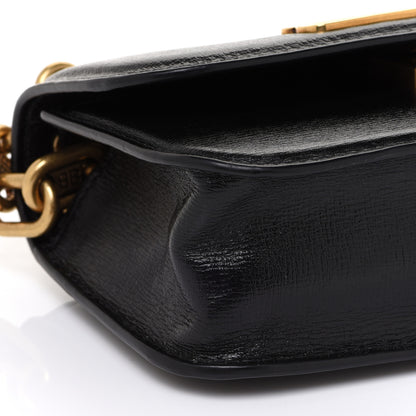 Balenciaga Calfskin Stripe Embossed Gossip Chain Bag XS Black 10 of 12