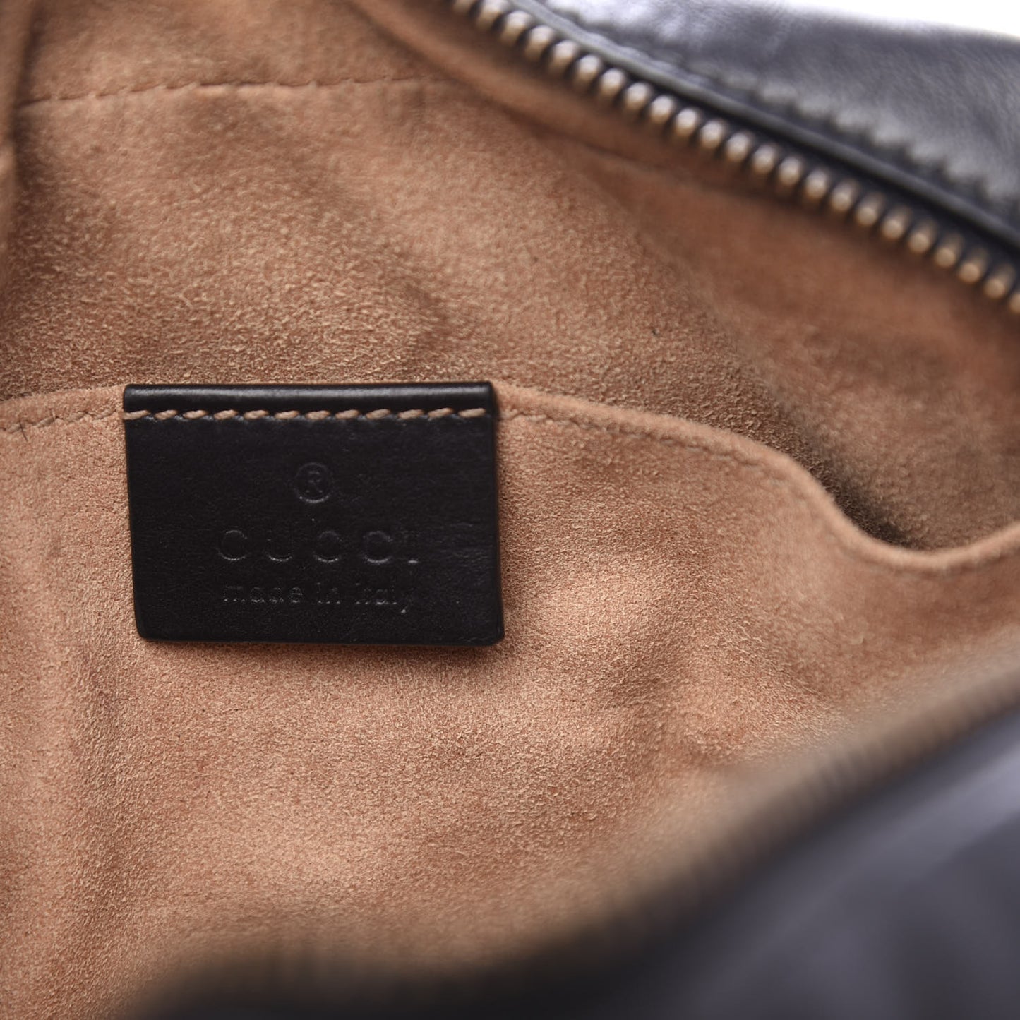 Calfskin Matelasse Mini GG Marmont Chain Shoulder Bag Black