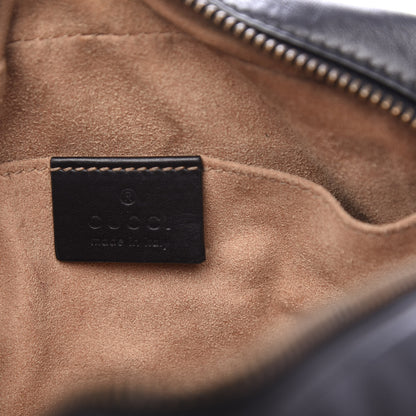 Gucci Calfskin Matelasse Mini GG Marmont Chain Shoulder Bag Black 6 of 12