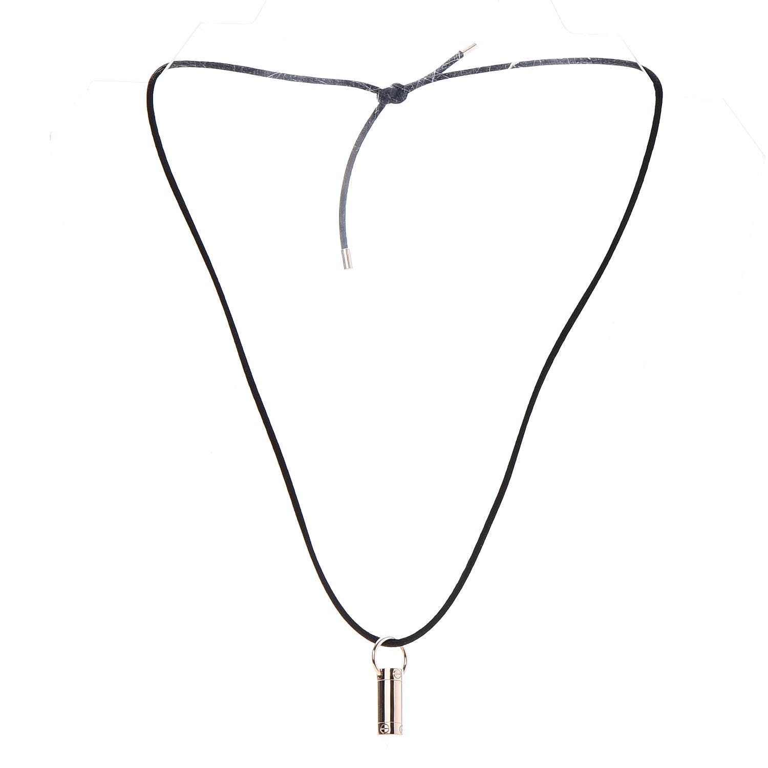 Cartier 18K Pink Gold LOVE Screwdriver Pendant Necklace 4 of 9