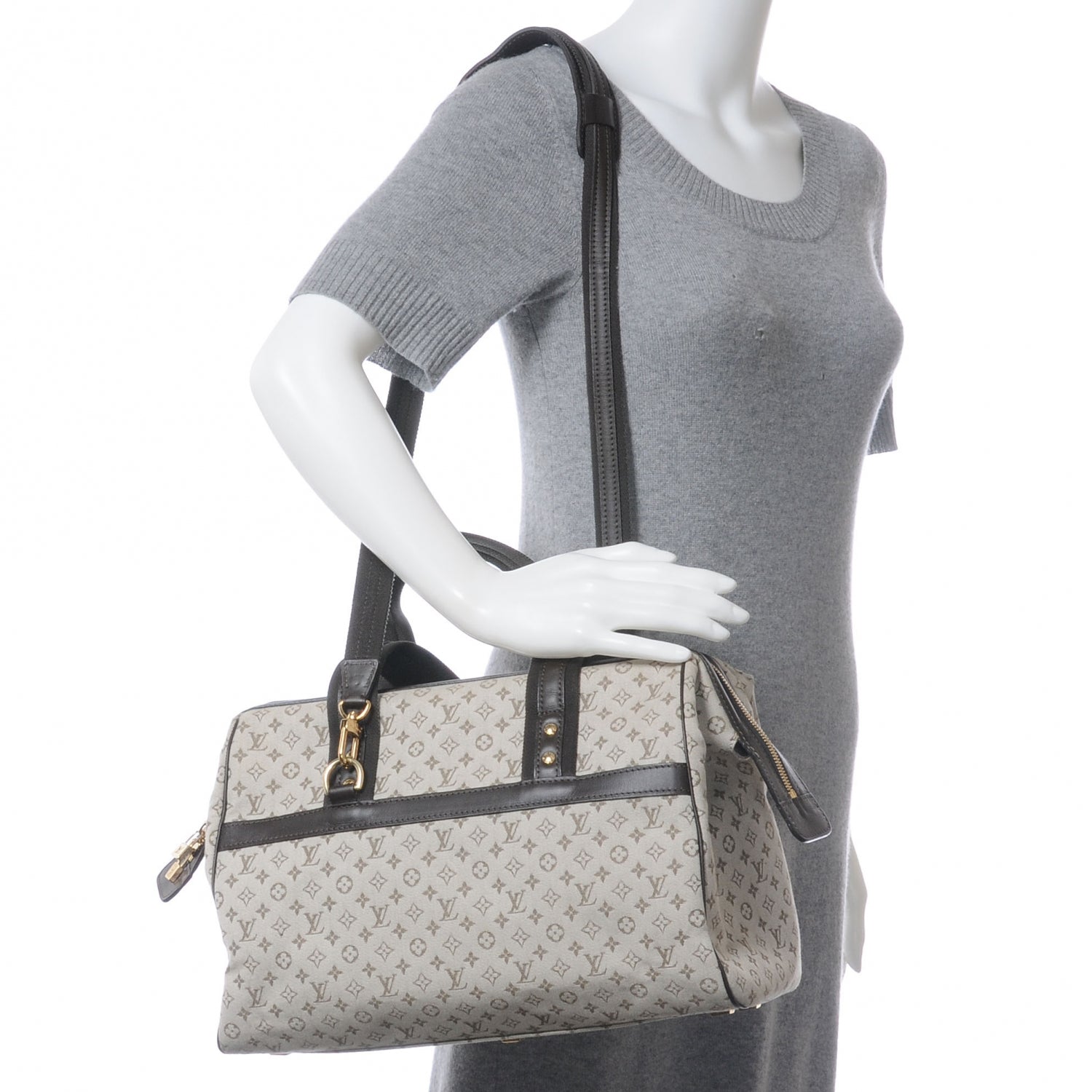 Louis Vuitton Mini Monogram Josephine GM Light Kaki 2 of 7