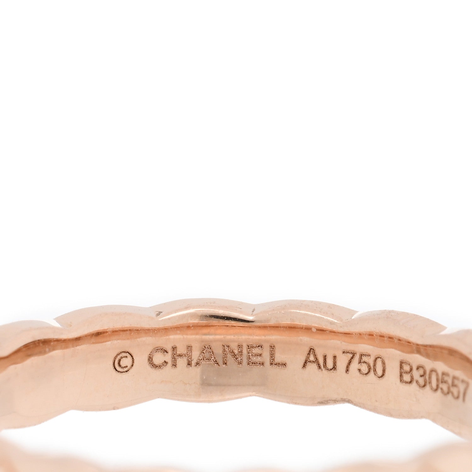 Chanel 18K Beige Gold Mini Coco Crush Ring 52 6 4 of 5