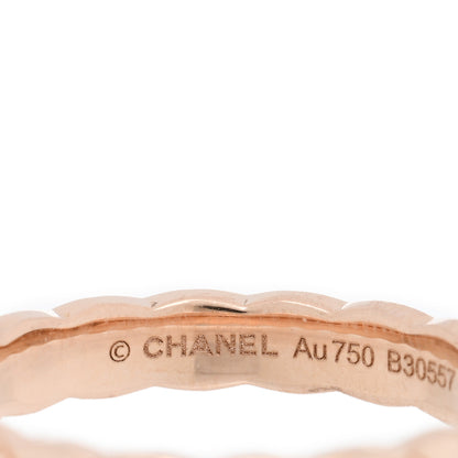 Chanel 18K Beige Gold Mini Coco Crush Ring 52 6 4 of 5