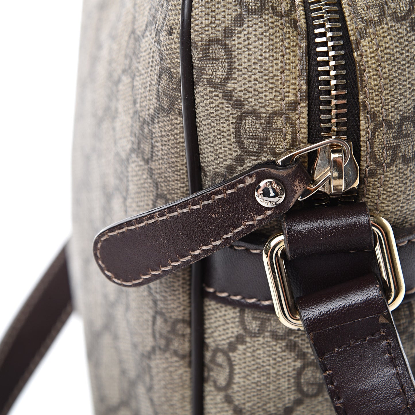 GG Plus Monogram Messenger Bag Dark Brown