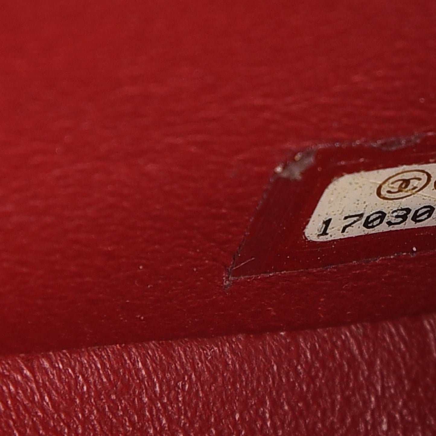 Caviar Quilted Mini Rectangular Flap Dark Red