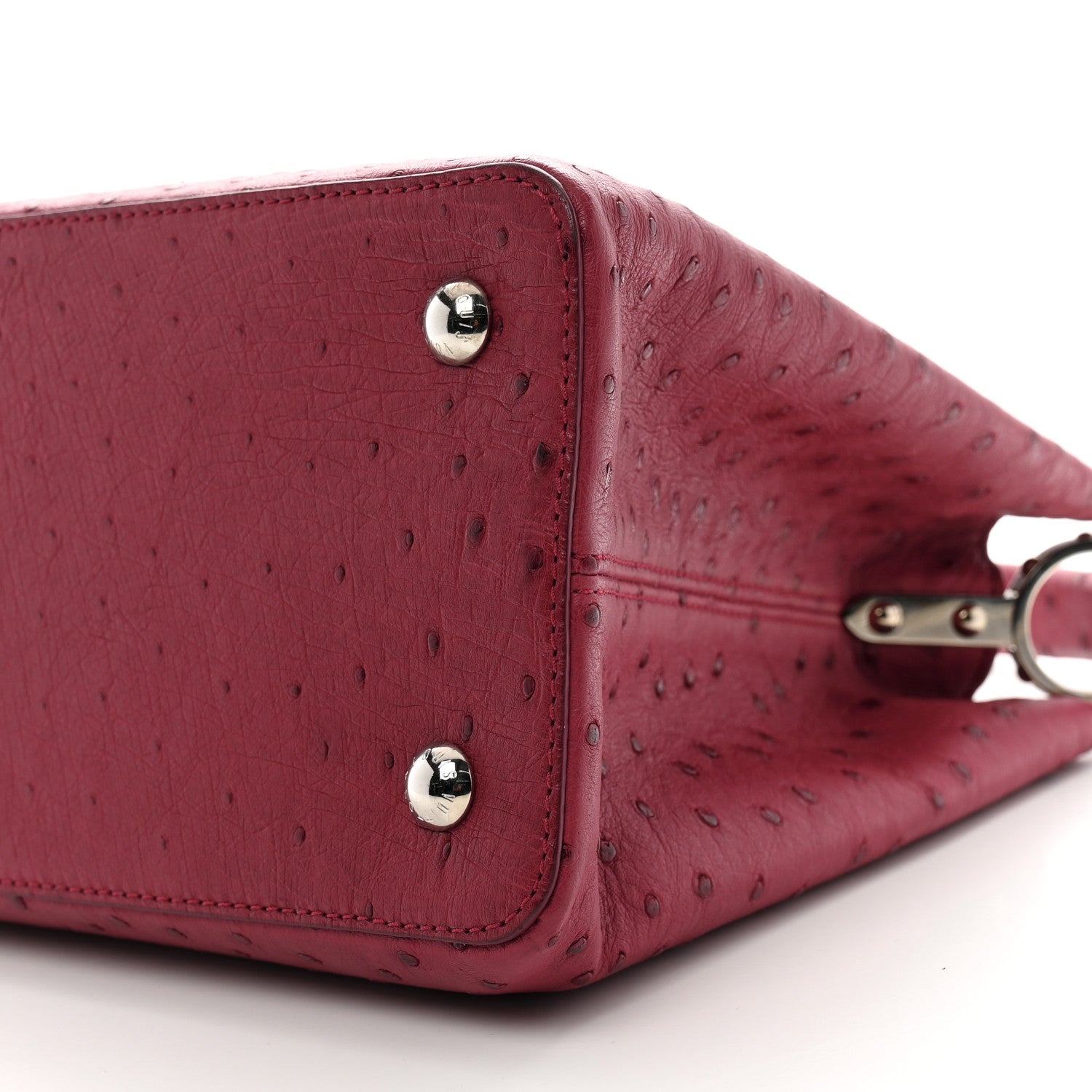 Louis Vuitton Ostrich Capucines MM Fuchsia 9 of 11