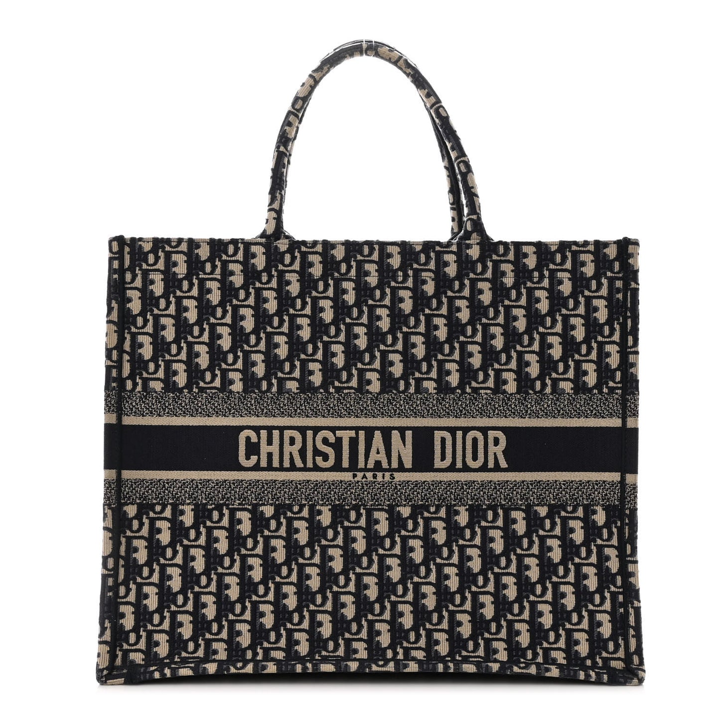 Oblique Book Tote Blue Multicolor
