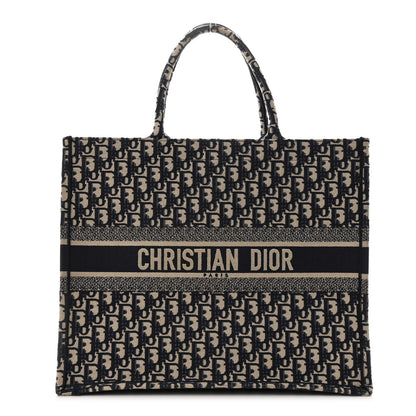 Christian Dior Oblique Book Tote Blue Multicolor 1 of 10