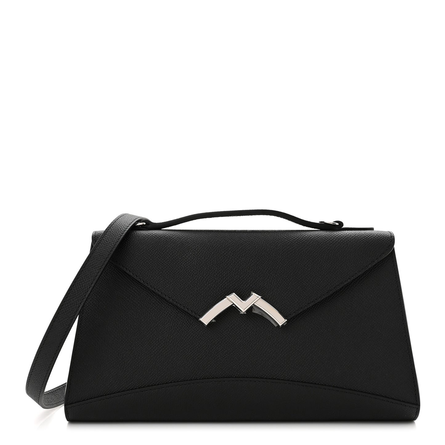 Carat Calfskin Gabrielle Clutch Black
