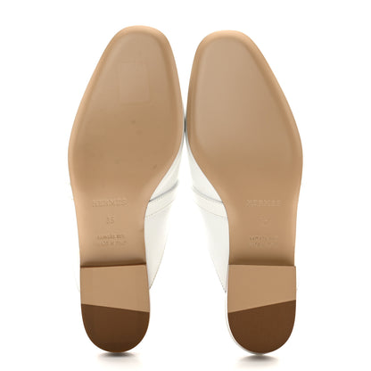Hermes Calfskin Oz Mules 35 White 5 of 13