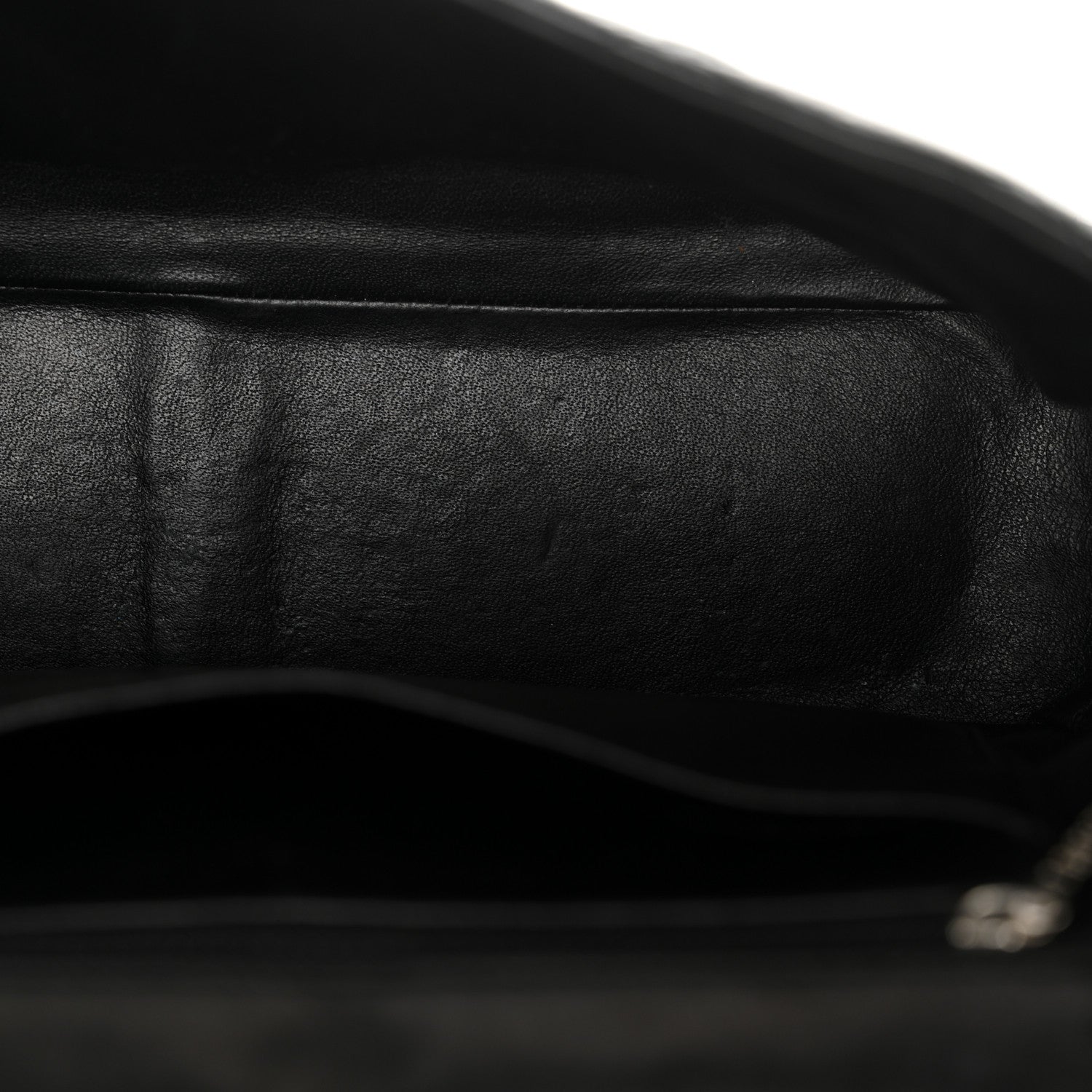 Chanel Crinkled Patent Quilted Jumbo Single Flap Black 12 of 12