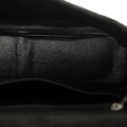 Chanel Crinkled Patent Quilted Jumbo Single Flap Black 12 of 12