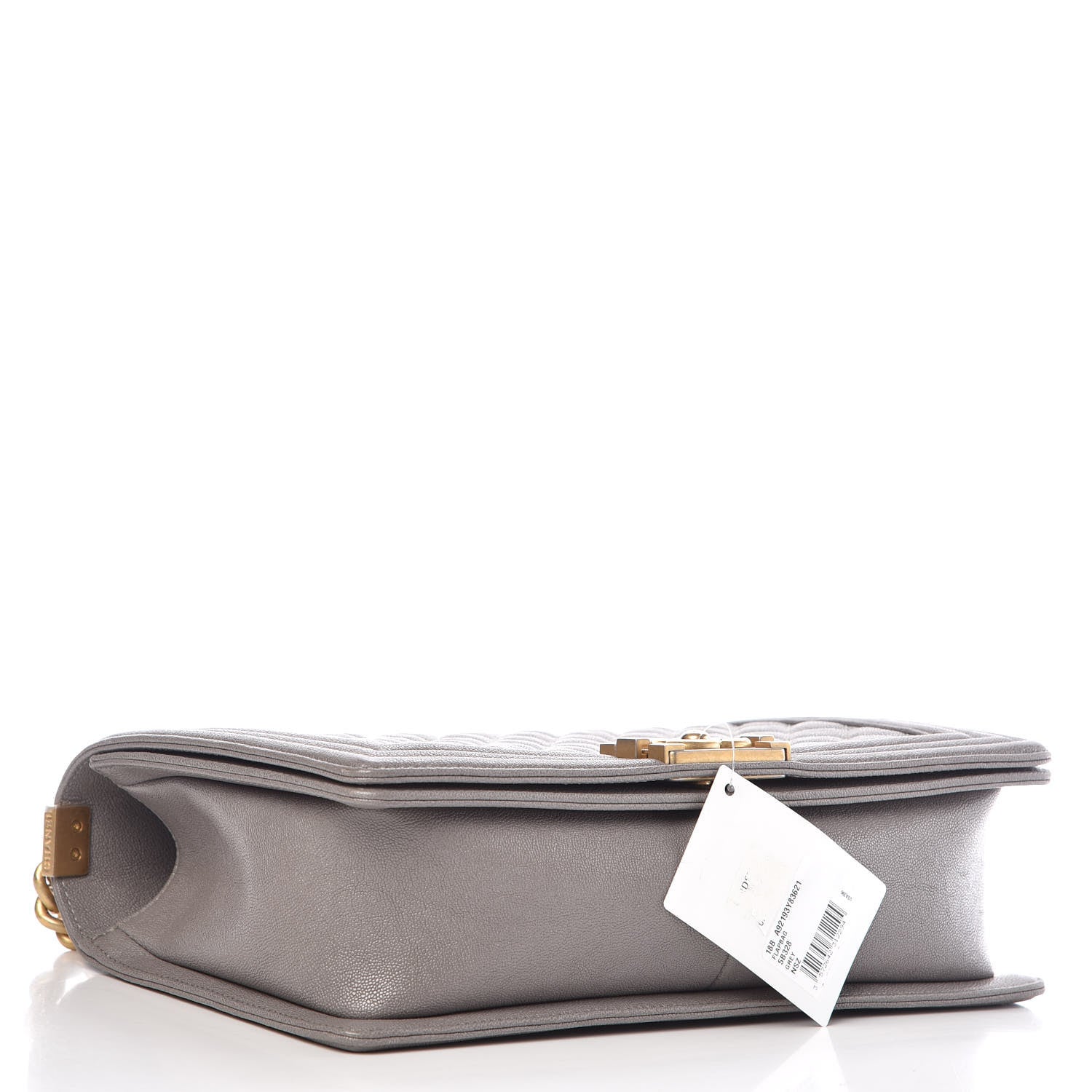 Chanel Caviar Quilted New Medium Boy Flap Grey 4 of 10