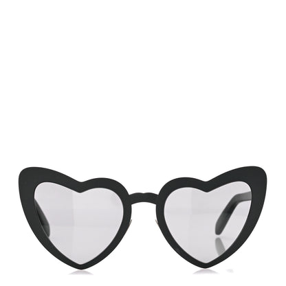 Saint Laurent Acetate Heart Frame Loulou SL181 Sunglasses Black 2 of 8