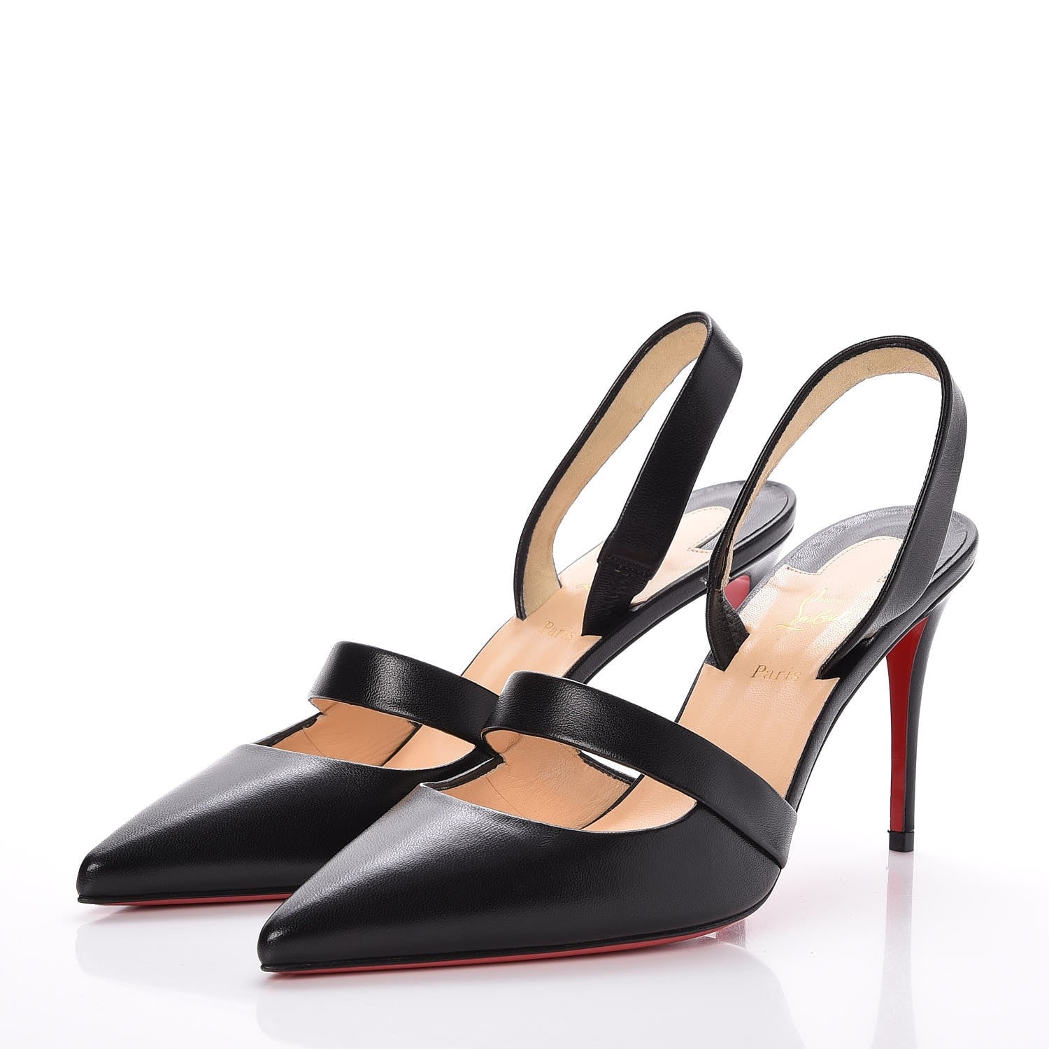 Christian Louboutin Nappa Actina 85 Pumps 39 Black 3 of 7