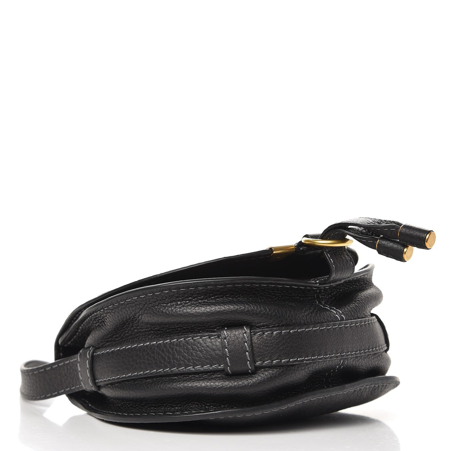 Chloe Calfskin Mini Marcie Round Crossbody Bag Black 3 of 7