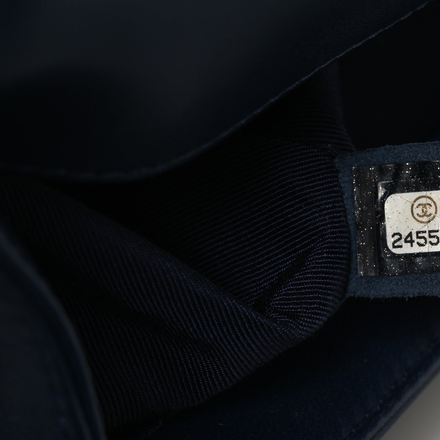 Chanel Lambskin Quilted Medium Boy Flap Dark Navy 7 of 10