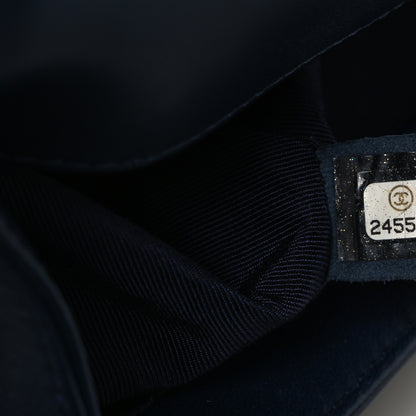 Chanel Lambskin Quilted Medium Boy Flap Dark Navy 7 of 10