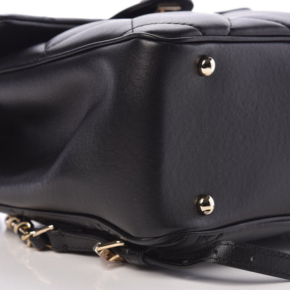 Chanel Lambskin Quilted Chain Backpack Black 9 of 12