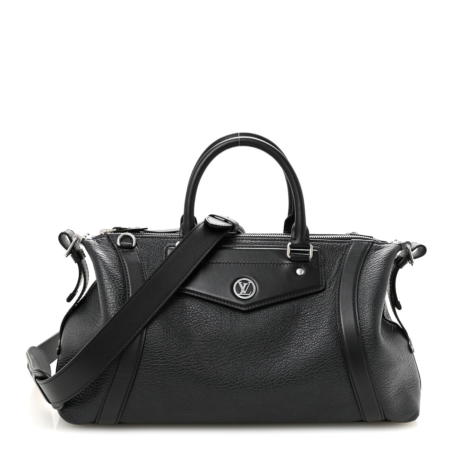 Pixel Lambskin LV Biker MM Black