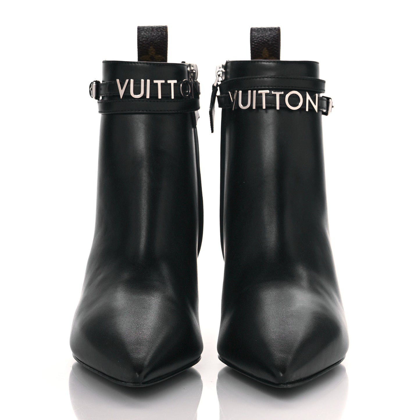 Calfskin Call Back Ankle Boots 36 Black