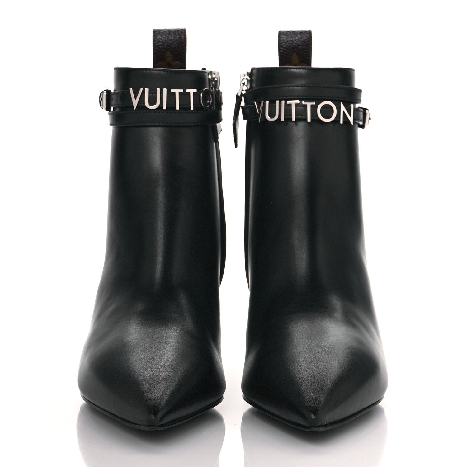 Louis Vuitton Calfskin Call Back Ankle Boots 36 Black 2 of 9