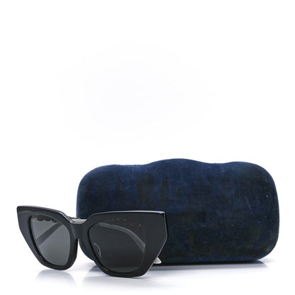Gucci Acetate Crystal Embellished Cat Eye Sunglasses GG0641S Black 8 of 8