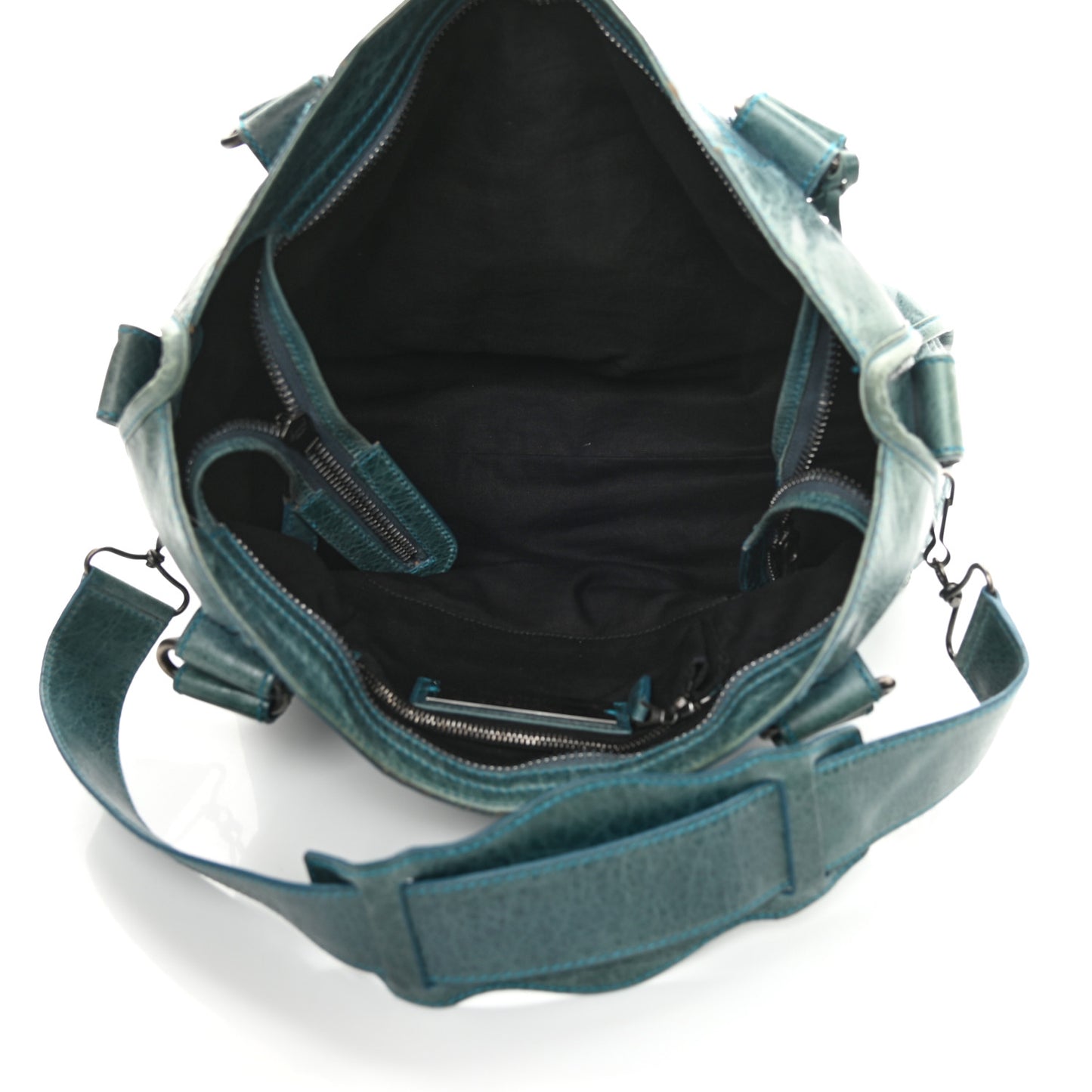 Chevre Giant 21 Gunmetal Hardware City Neiman Marcus LE Bleu