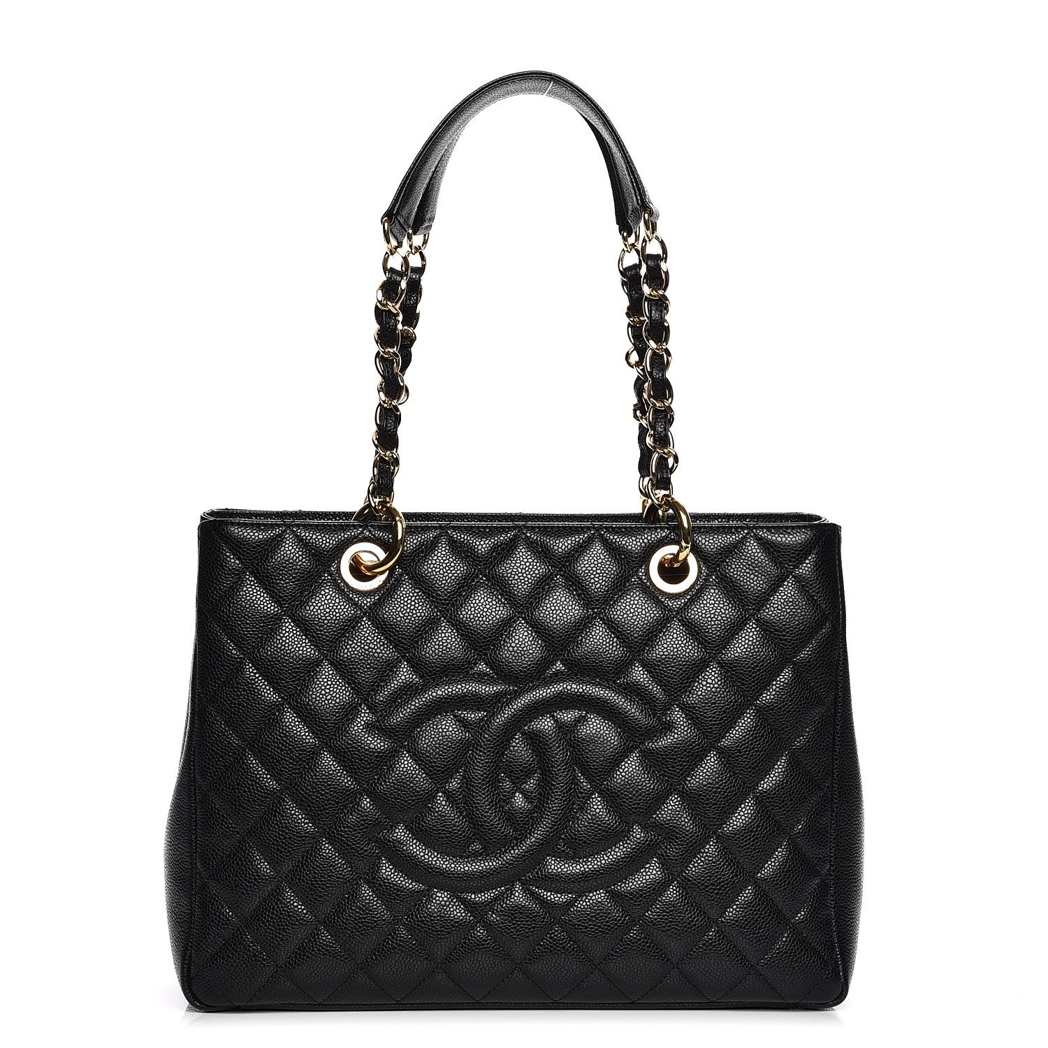 Chanel Caviar Quilted Grand Shopping Tote GST Black 1 of 8
