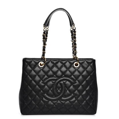 Chanel Caviar Quilted Grand Shopping Tote GST Black 1 of 8
