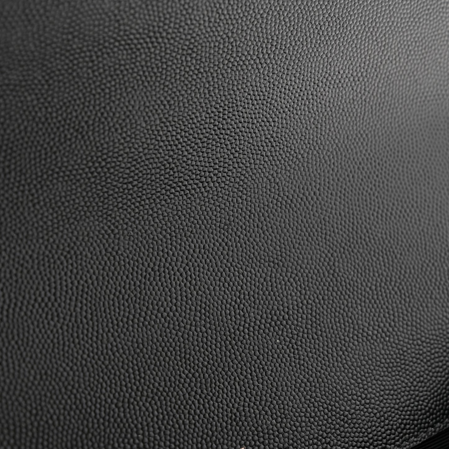 Grain De Poudre Textured Mixed Matelasse Large Triquilt Monogram Monochrome Satchel Black