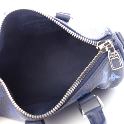 Louis Vuitton Monogram Ink Watercolor Keepall XS Blue 5 of 9
