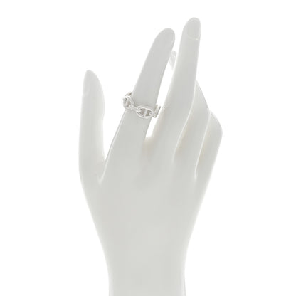 Hermes Sterling Silver PM Chaine d'Ancre Enchainee Band Ring 53 6.25 2 of 5