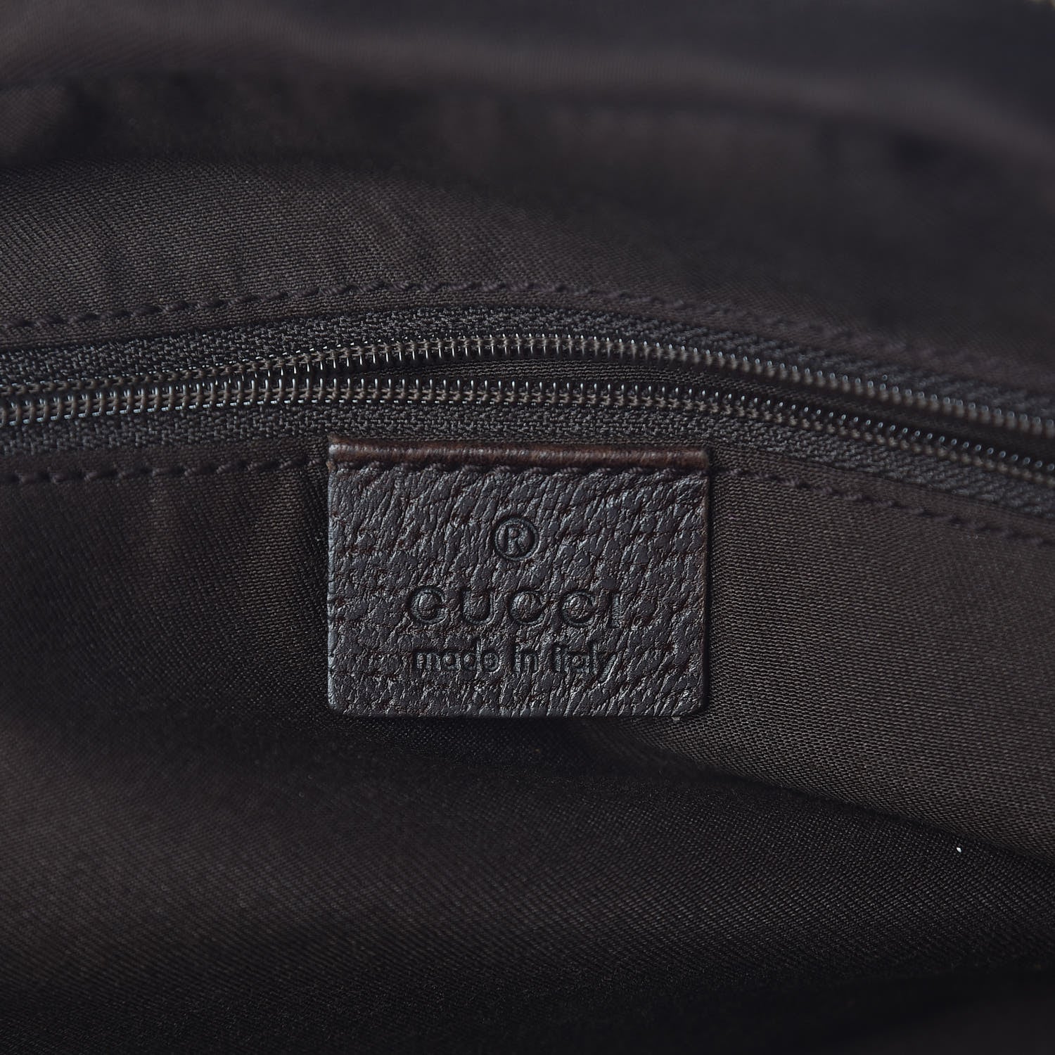 Gucci Monogram Small Princy Satchel Dark Brown 6 of 16