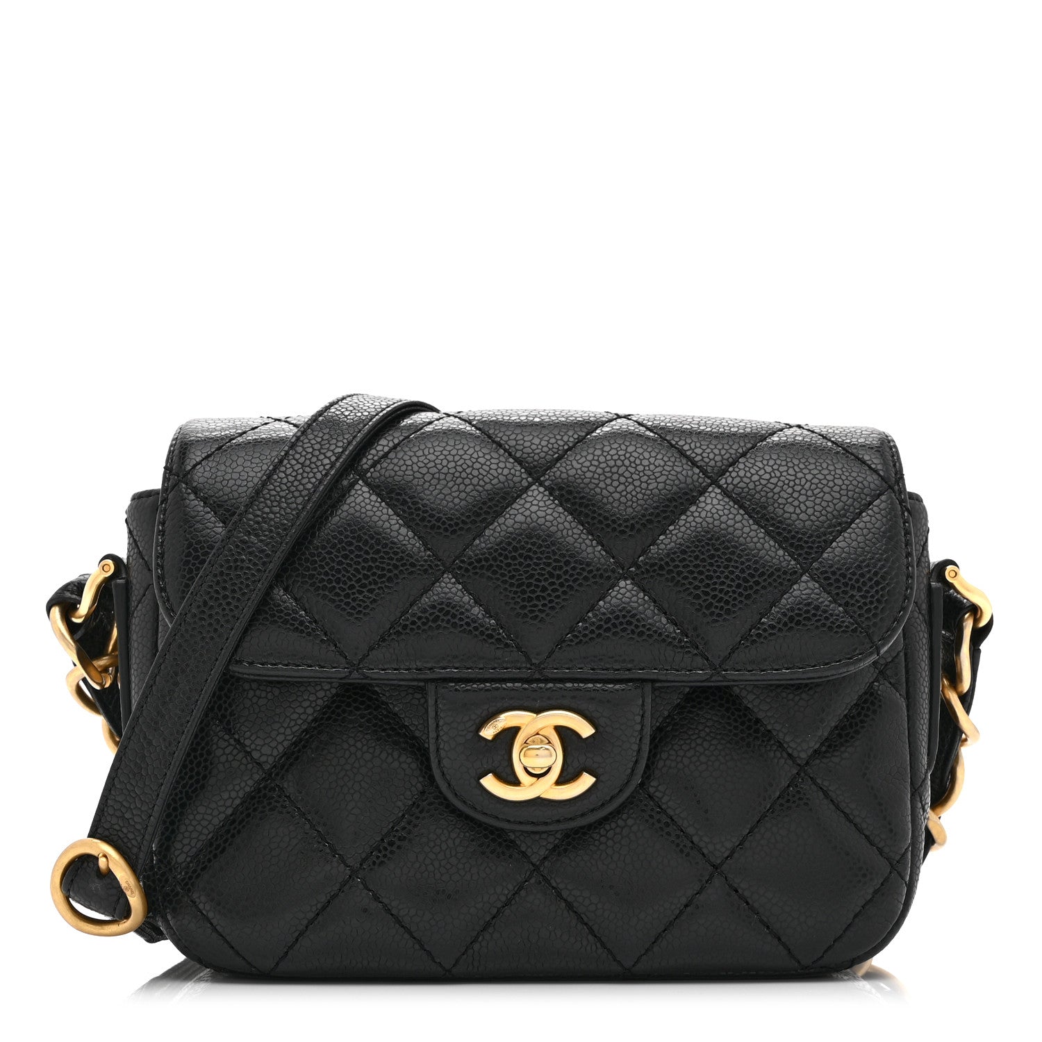 Chanel Caviar Quilted Mini Chain Flap Black 1 of 10