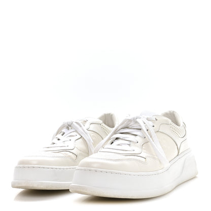 Gucci Calfskin GG Tennis Embossed Perforated Mens Interlocking G 55mm Sneakers 9.5 Great White 4 of 8