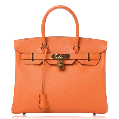 Hermes Epsom Birkin 30 Orange 1 of 36