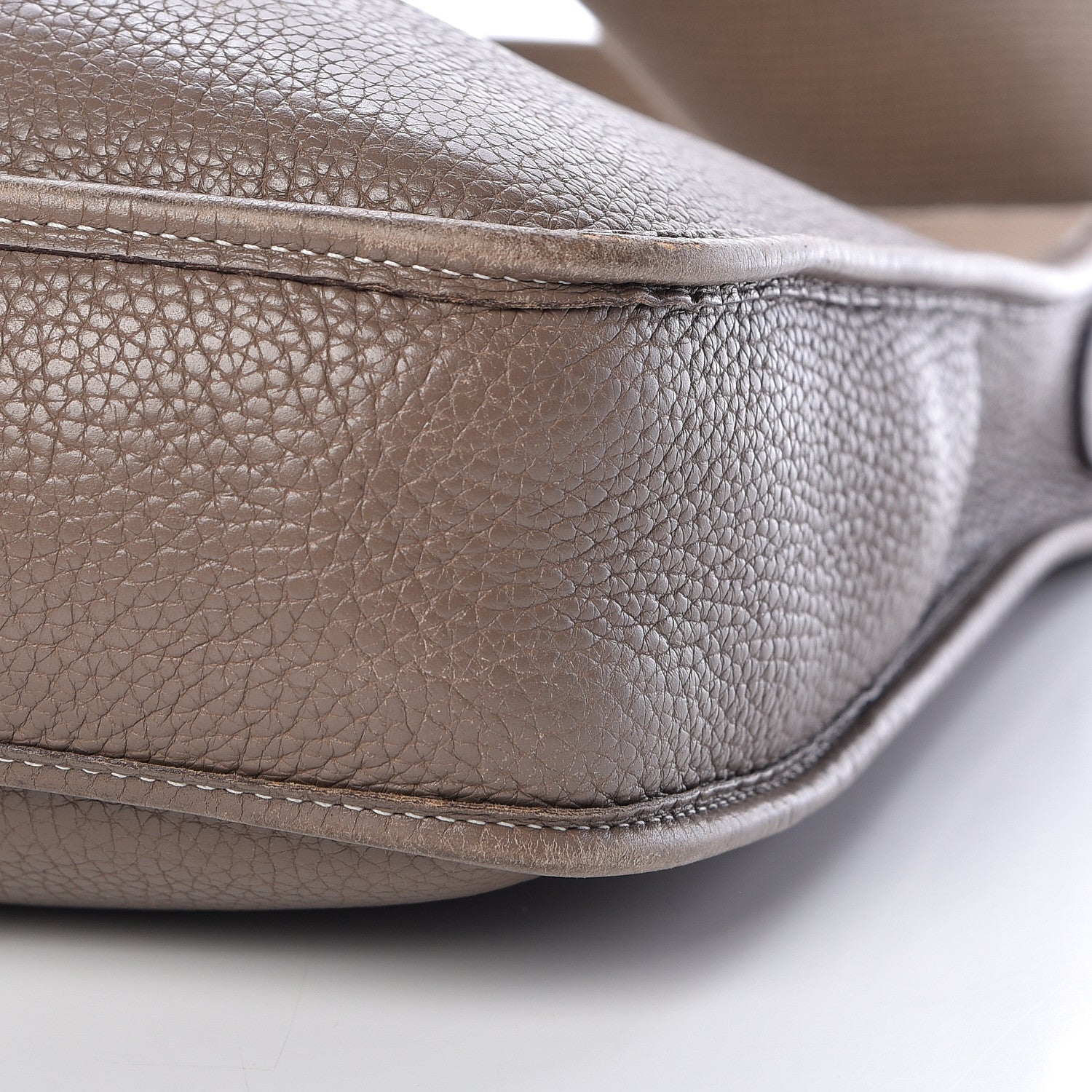 Hermes Taurillon Clemence Evelyne II PM Etoupe 10 of 12