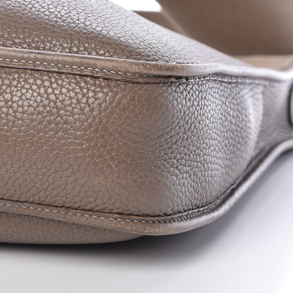 Hermes Taurillon Clemence Evelyne II PM Etoupe 10 of 12