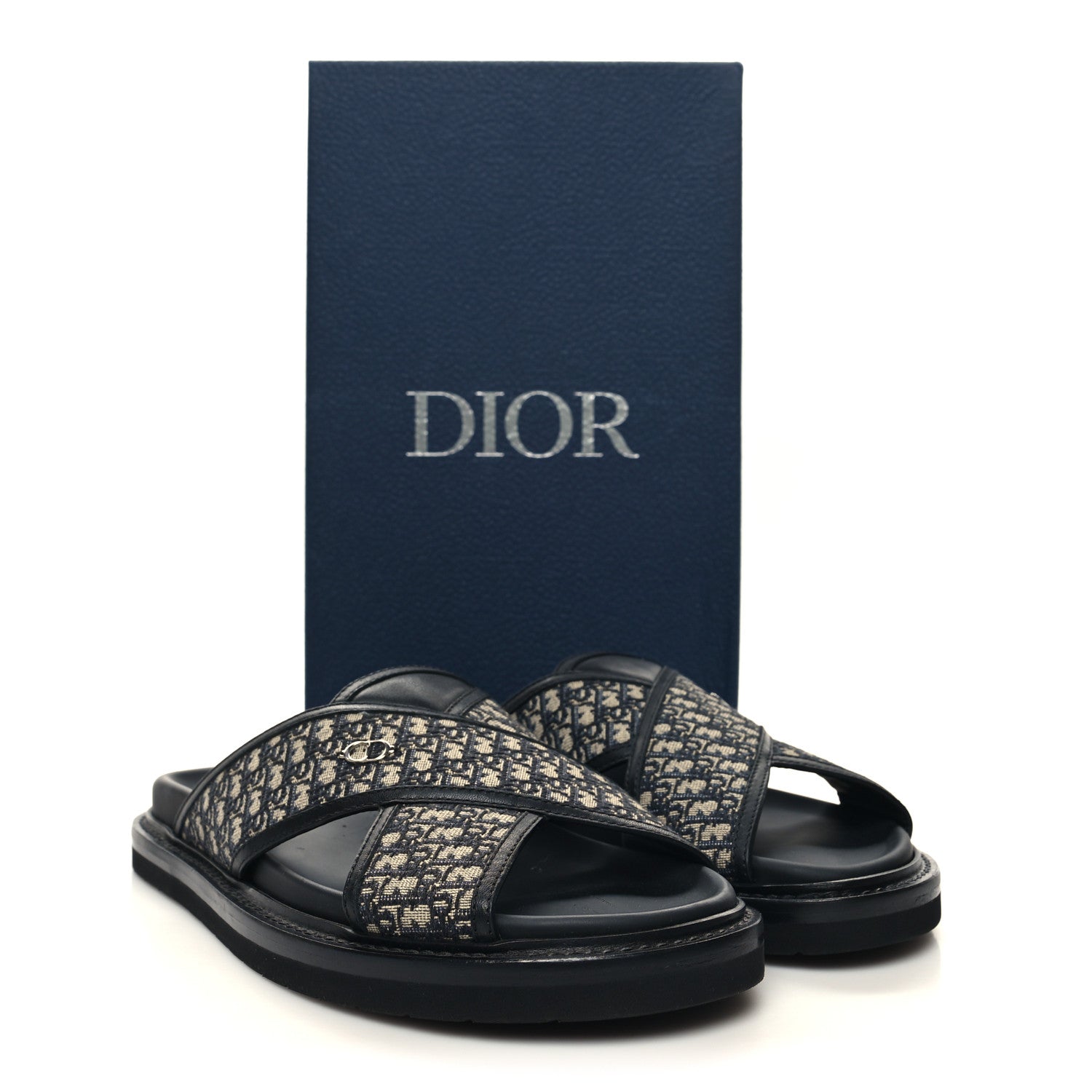 Christian Dior Oblique Mens Aqua Sandal 40 Blue 9 of 9