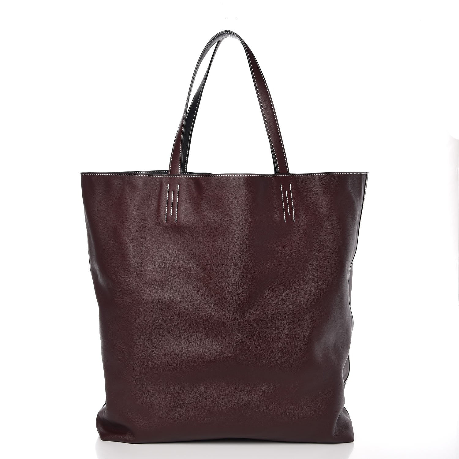 Hermes Sikkim Double Sens 45 Reversible Tote Black Prune 6 of 10