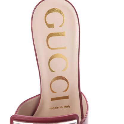 Gucci Malaga Kid Crystal Square G Madelyn Mules 35 Romantic Cerise 5 of 7