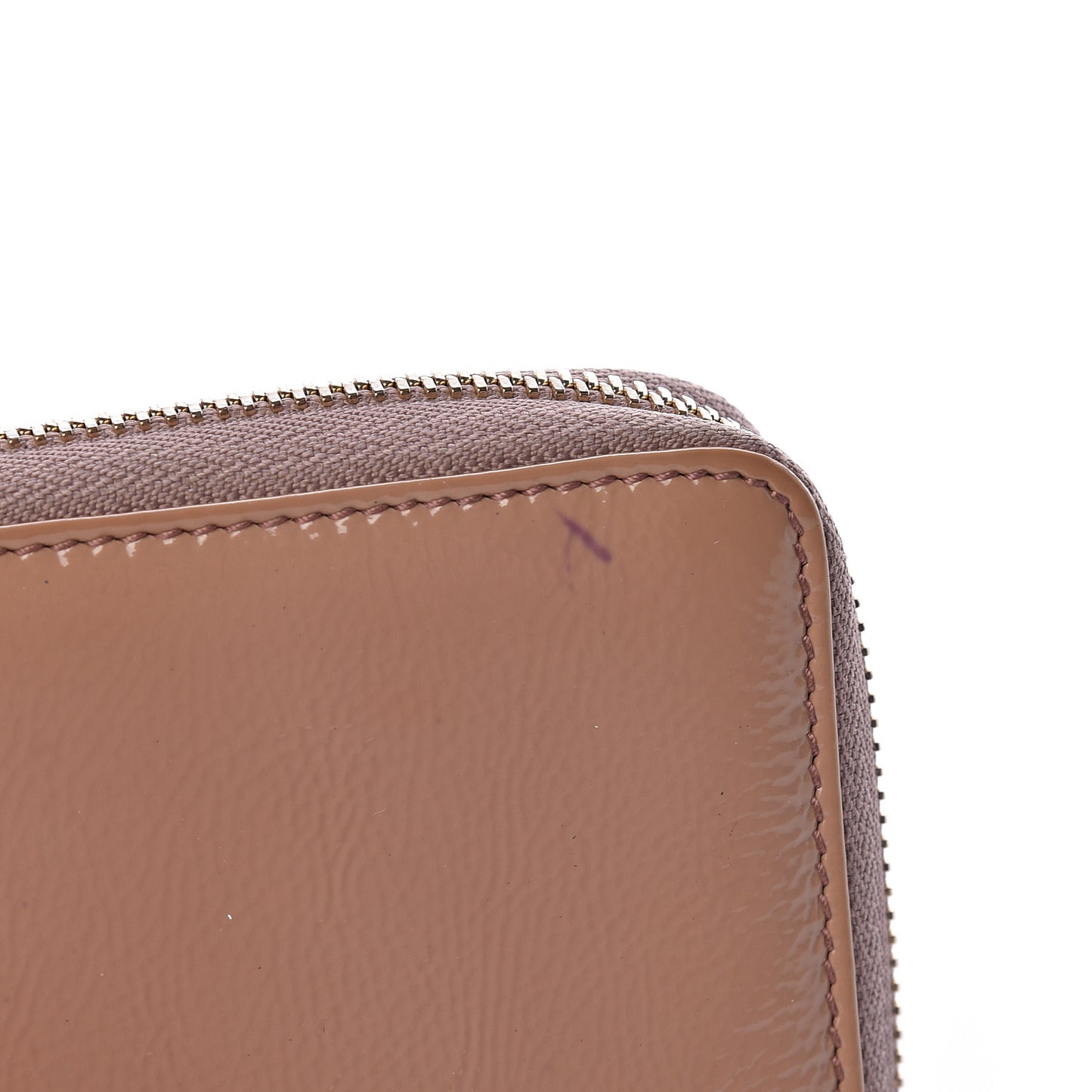 Patent Medium Soho Zip Around Wallet Dark Cipria