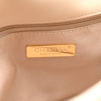 Chanel Goatskin Quilted Large Chanel 19 Flap Beige 5 of 10