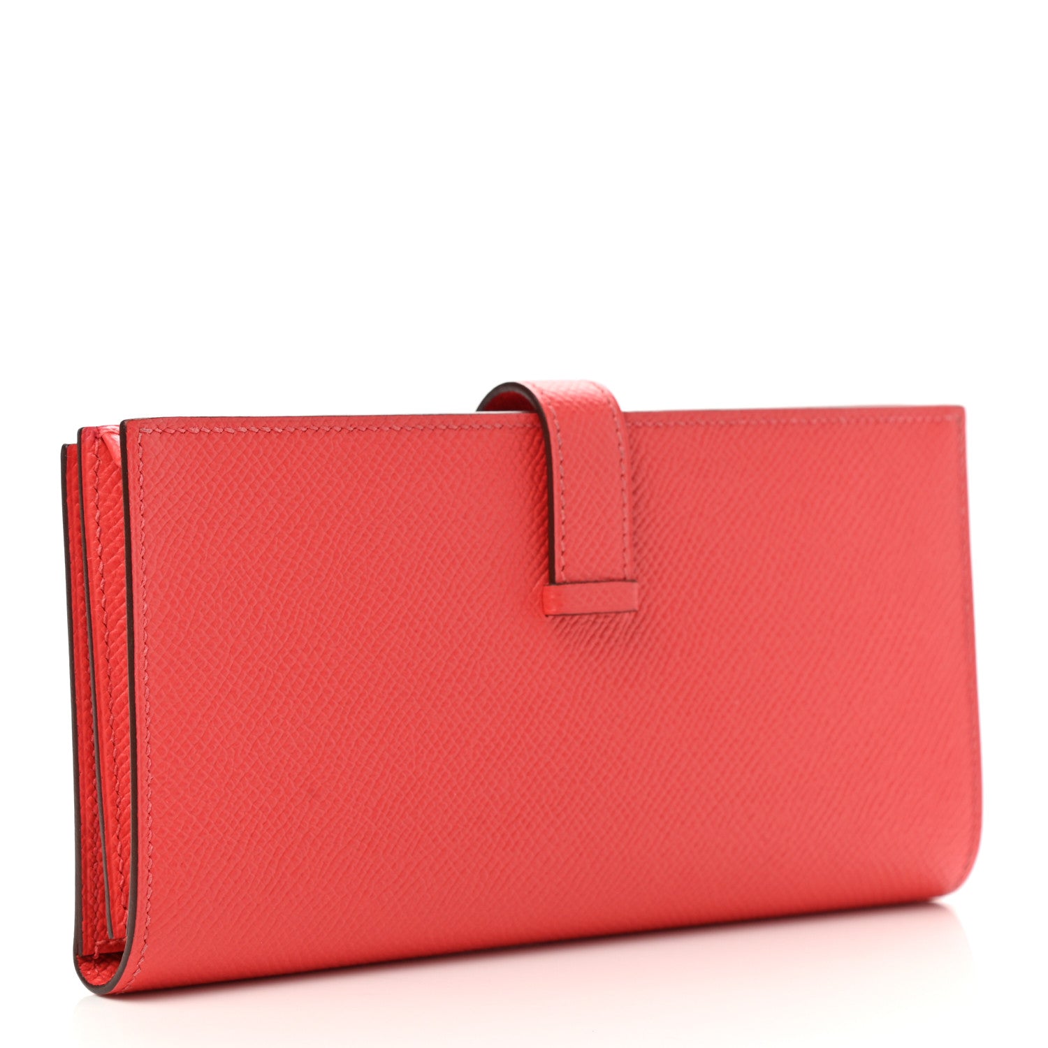 Hermes Epsom Bearn Gusset Wallet Rose Jaipur 3 of 9