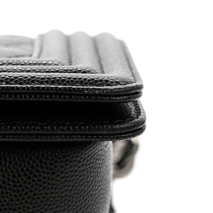 Chanel Caviar Quilted Medium Boy Flap Black 12 of 12